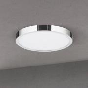 LED-loftlampe Disc, kromfarvet, Ø 24 cm, CCT, metal