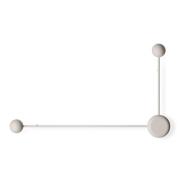 Vibia Pin 1694 LED-væglampe, 2 lyskilder, cremefarvet