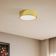 Loftlampe Kimban i metal, Ø 26 cm, guld