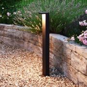 LED-gadelampe Lerna 1000 mørkegrå Højde 100 cm 7,4 W CCT