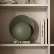 Globen Lighting bordlampe ORBIT, grøn, marmor, højde 32 cm