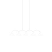 Globen Lighting hængelampe CURVE 5, hvid, 5 lyskilder, 165 cm