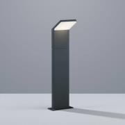 LED-gadelampe PEARL, højde 50 cm, antracit, metal, IP54