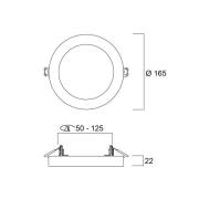 LED-loftslampe START 5in1, hvid, Ø 17 cm, CCT, dæmpbar