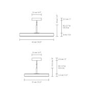 UMAGE LED-hængelampe Asteria Plus Mini, perlehvid Ø 31 cm CCT