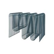 AYTM magasinholder Curva, støvblå, metal, 41 cm lang
