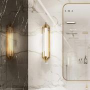 LED-væglampe ESPADA guldbørstet Bredde 70 cm Metal IP44