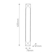 LED-væglampe CAESAR, gammel messing, højde 64 cm Metal/alabaster