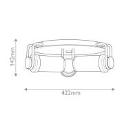 Loftslampe WYNWOOD, bronze, Ø 42 cm, 3 lyskilder, metal/glas