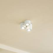 Lindby Downlight Jyla, 3 lyskilder, hvid mat, GX53