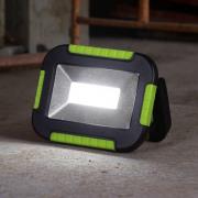 LED-akkudrevet udendørs LED-spot 850946, sort/grøn, længde 16 cm