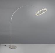 LED-gulvlampe Amador, nikkelfarvet, højde 205 cm metal