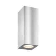 Udendørs væglampe 5051, stål, 17 cm, IP54, op/ned, GU10