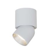 SLC LED-loftspot CUP, hvid/sølv, 930, Ø 7,5 cm, dæmpbar