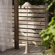 Globen Lighting Akku-udendørs gulvlampe Cannes, beige, IP54