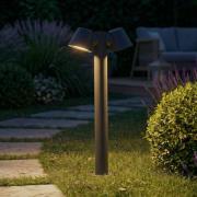 Lindby vejlampe Ileyna, 2 lyskilder, antracit, 100 cm
