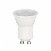 LED-reflektorpære mini, GU10, 4 W, hvid, 3.000 K, dæmpbar
