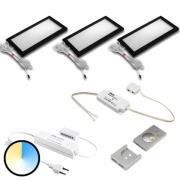 Dynamic Sky LED-underskabslampe 3 stk., sort