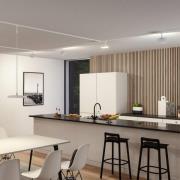 Paulmann URail LED-pendellampe Hildor, signalhvid, 4.000K