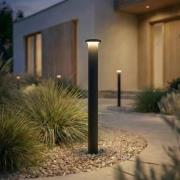 Lindby LED-gadelampe Cirel, højde 65 cm, sort, IP65