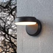 Fornaci udendørs LED-væglampe, sort, bredde 16 cm, metal