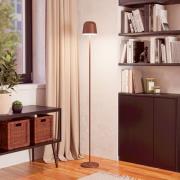 Mannera-L LED-terraselampe med batteri, rustfarvet, højde 140 cm