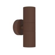 Udendørs væglampe Tomelloso, rustfarvet, 20 cm, metal, 2 lyskilder