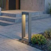 Lucande LED-sokkellampe Ashkan, højde 40 cm, antracit, IP65