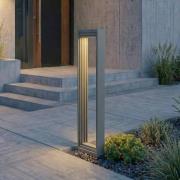 Lucande LED-gadelampe Ashkan, højde 60 cm, antracit, IP65