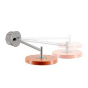 UMAGE LED-væglampe Asteria Long, orange, stål, fast tilslutning