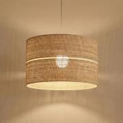 hængelampe Calma, 1 lyskilde, beige, bast, Ø 50 cm, E27