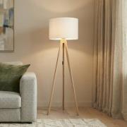 Gulvlampe Grand, creme/fyr, højde 145 cm, E27