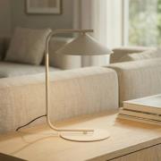 Bordlampe Lume, creme, metal, højde 42 cm