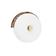 LED-væglampe Trip, brun/hvid, marmor, glas, 2.700 K