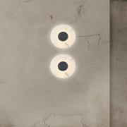 LED-væglampe Allison, jern/hvid, Ø 30 cm, metal