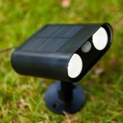 LED-spot med jordspyd BINGO, sort, 16 cm, sensor, IP54