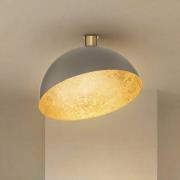 Loftslampe Sfera, Ø 50 cm, taupe/guld, metal, E27