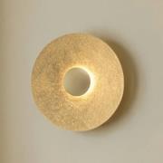 LED-væglampe Sole S, Ø 44 cm, guldfarvet, stål, 3.000 K