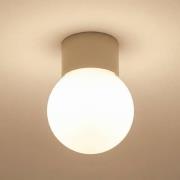 Loftlampe Hotel Mood 1, grå-beige, metal, glas, G9