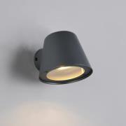 Udendørs væglampe Beni, sort mat, bredde 11 cm, metal