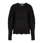 Stilfuld Sweater med Puff Ærmer