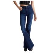 Højtaljede Flare Jeans