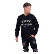 5C Felpa Logo Sweater Herre Sort