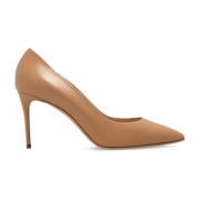 Læder stiletto pumps