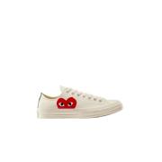 Hvide lavtop sneakers fra Converse x Comme des Garçons