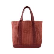 Suede Tote Taske med Magnetisk Lukning