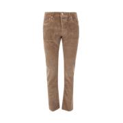 Khaki Brown Slim-Fit Denim Bukser