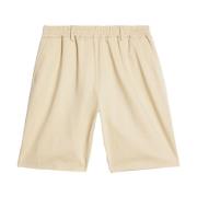 Sand Beige Bomuld Chino Shorts