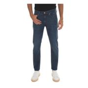 Stone Washed Slim Fit Denim Jeans