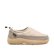 Beige Slip-On Sneakers med Polstret Design